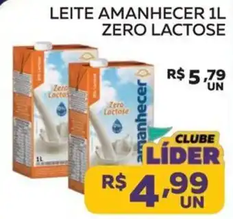 Lider Atacadista Leite amanhecer 1l zero lactose oferta