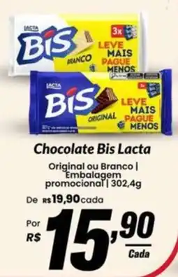 Stok Center Chocolate Bis Lacta Original ou Branco oferta