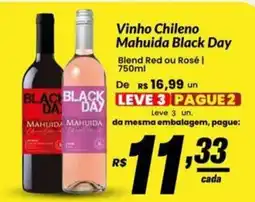Stok Center Vinho chileno mahuida black day oferta