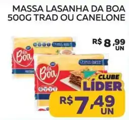Lider Atacadista Massa lasanha da boa oferta