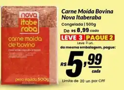 Stok Center Carne Moída Bovina Nova Itaberaba oferta