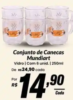 Stok Center Conjunto de Canecas Mundiart oferta