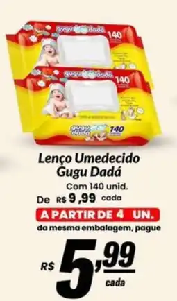 Stok Center Lenço Umedecido Gugu Dadá oferta