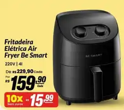 Stok Center Fritadeira Elétrica Air Fryer Be Smart oferta