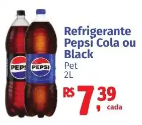Camiño supermercados Refrigerante Pepsi Cola ou Black oferta
