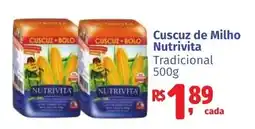 Camiño supermercados Cuscuz de Milho Nutrivita Tradicional oferta