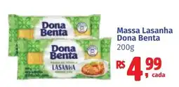 Camiño supermercados Massa lasanha dona benta oferta