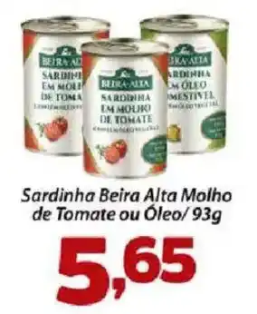 Confiança Supermercados Sardinha beira alta molho de tomate ou óleo oferta
