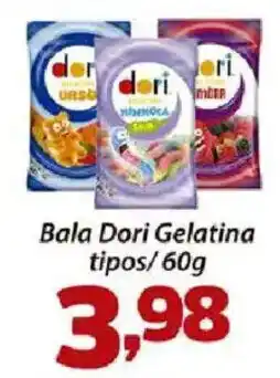 Confiança Supermercados Bala Dori Gelatina tipos oferta