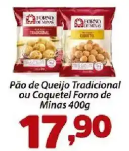 Confiança Supermercados Pão de Queijo Tradicional ou Coquetel Forno de Minas oferta