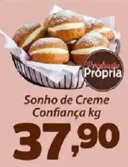Confiança Supermercados Sonho de Creme Confiança kg oferta
