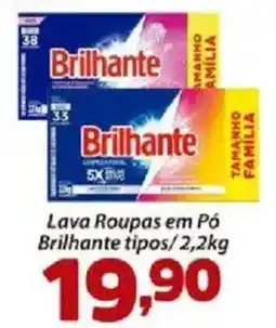 Confiança Supermercados Lava Roupas em Pó Brilhante tipos oferta
