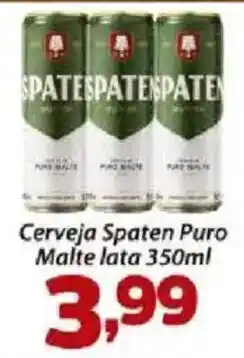 Confiança Supermercados Cerveja Spaten Puro Malte oferta