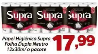 Confiança Supermercados Papel Higiênico Supra Folha Dupla Neutro oferta
