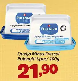 Confiança Supermercados Queijo Minas Frescal Polenghi tipos oferta