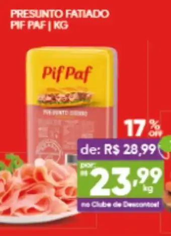 Pais e Filhos Supermercados Presunto fatiado pif paf oferta