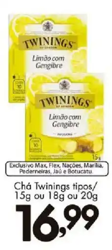 Confiança Supermercados Chá Twinings tipos oferta