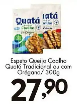 Confiança Supermercados Espeto Queijo Coalho Quatá Tradicional ou com Orégano oferta