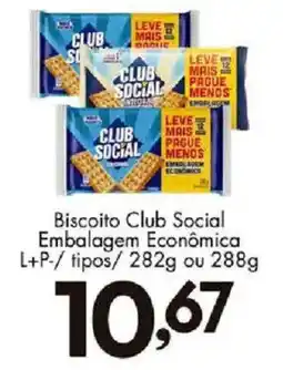 Confiança Supermercados Biscoito club social oferta