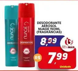 Supermercado Bem Barato Desodorante aerosol nuage, 150ml (fragrâncias) oferta