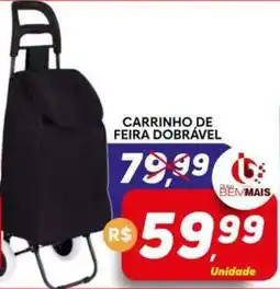 Supermercado Bem Barato Carrinho de feira dobrável oferta