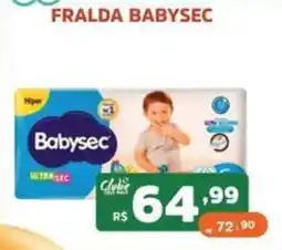 Supermercados Pague Menos Fralda babysec oferta