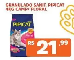 Supermercados Pague Menos Granulado sanit. pipicat floral oferta