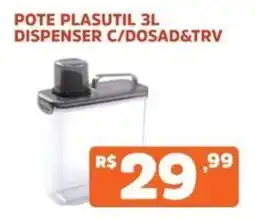 Supermercados Pague Menos Pote plasutil 3l dispenser c/dosad&trv oferta
