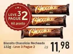 Festval Biscoito Chocolícia Recheado oferta