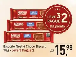 Festval Biscoito Nestlé Choco Biscuit oferta