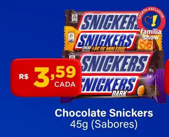 Super Show Chocolate snickers oferta
