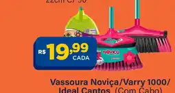 Super Show Vassoura Noviça/Varry 1000/Ideal Cantos (Com Cabo) oferta