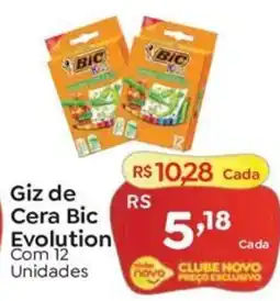 Novo Atacarejo Giz de Cera Bic Evolution oferta