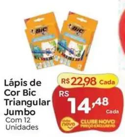 Novo Atacarejo Lápis de Cor Bic Triangular Jumbo oferta