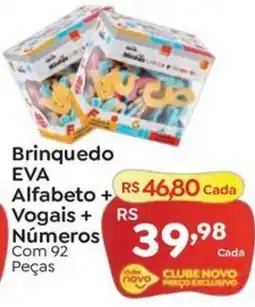 Novo Atacarejo Brinquedo eva alfabeto + vogais + números oferta