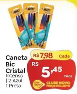 Novo Atacarejo Caneta Bic Cristal Intenso oferta