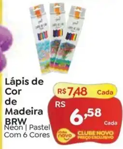 Novo Atacarejo Lápis de Cor de Madeira BRW oferta