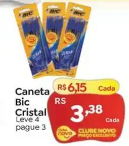 Novo Atacarejo Caneta Bic Cristal oferta