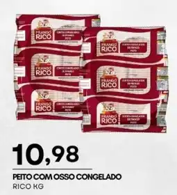 Mercadão Atacadista Peito com osso congelado rico kg oferta