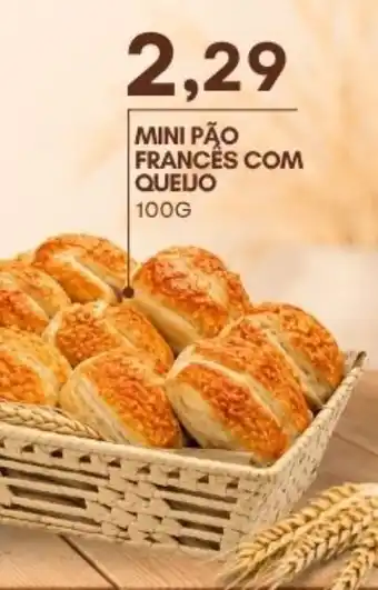 Mercadão Atacadista mini pão francês com queijo oferta