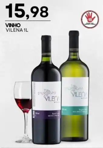 Mercadão Atacadista vinho vilena 1l oferta