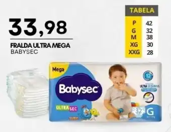 Mercadão Atacadista Fralda ultra mega babysec oferta
