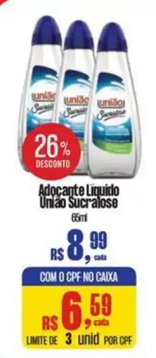 Mix Mateus Adocante Líquido União Sucralose oferta