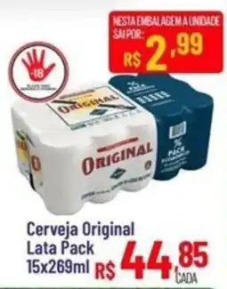 Max Atacadista Cerveja original lata pack oferta
