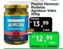 Max Atacadista Pepino hemmer rodelas agrideoce vidro oferta