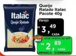 Max Atacadista Queijo Italac Queijo Ralado oferta