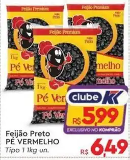 Komprao Atacadista Feijão Preto Pé Vermelho oferta