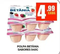 Fort Supermercados Polpa betânia sabores oferta
