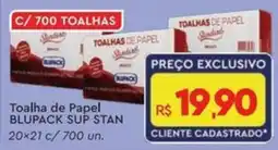 Komprao Atacadista Toalha de papel blupack sup stan oferta