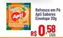 Max Atacadista Refresco em Pó Apti Sabores Envelope oferta